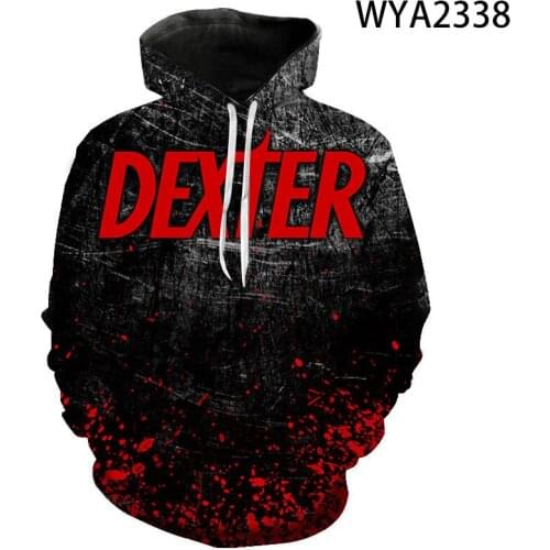 2021 New Spring And Fall Fashion Sweatshirts 3D Dexter Printed Hoodies Men Women Casual Pullover Streetwear Tops