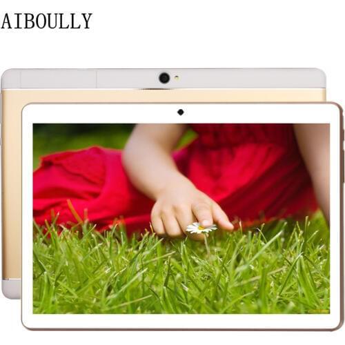 AIBOULLY Android 7.0 OS Phone Call Tablet PC 10.1 inch Octa Core 3G 4G Phone Tablet 64GB ROM 32GB ips HD Screen GPS WiFi 8 9.7