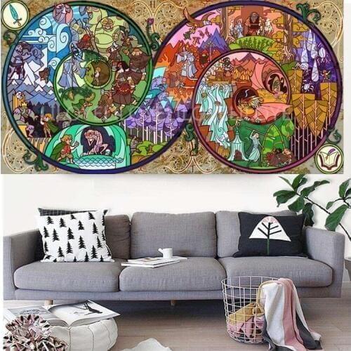 Full Square/Round 5D DIY Diamond Painting "a long adventure with hobbit" 3D Embroidery Cross Stitch Mosaic Home Decor Gift TY73