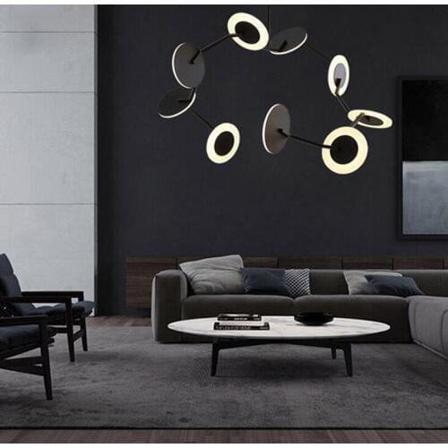 Post-modern art style villa living room exhibition hall clubhouse LED chandelier dining bar hotel lobby chandelier led lighting