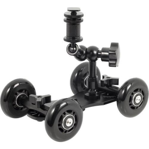 Professional Tabletop Dolly Skater + 7'' Magic Arm for Digital SLR Cameras & Video Camcorders (Canon 5d mark II 5d mark 3 III 6