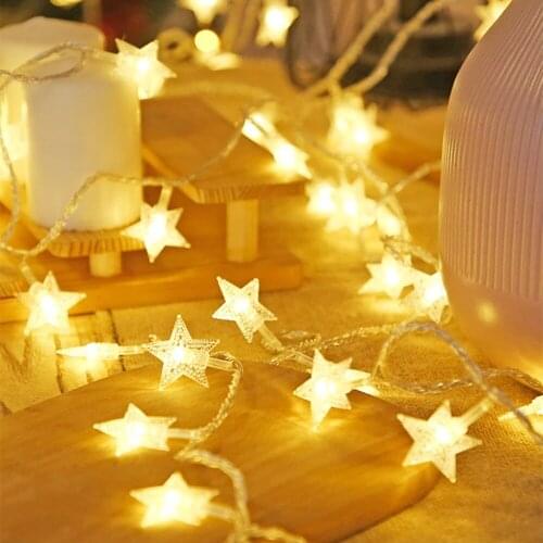 LED Twinkle Star Garland USB/Battery Power Fairy String Lights Waterproof Indoor Lamp Christmas Holiday Wedding Party Decoration