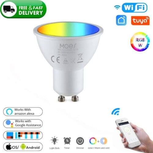 GU10 LED Lamp Color Spotlight Indoor Neon Sign Light Bulb RGB Remote Control Lighting AC95-265V Dimmable Color Change Smart Bulb