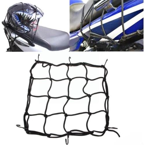 Universal Bungee Cargo Net Motorbike Helmet Mesh Storage Hold Bungee Nets Cargo Organiser Helmet Storage Motorcycle Down Lu L5V9