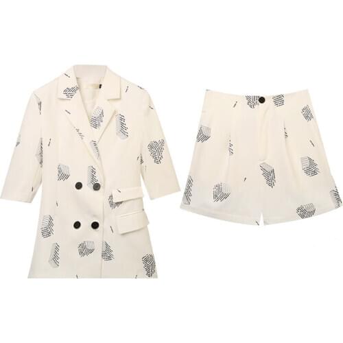 2020 spring summer autumn new women fashion casual 2pieces set suit woman female Plus big size OL women blazer Vq87