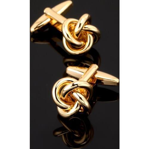 XK510 Mens shirts Cufflinks golden bend twist Cufflinks concise design 10 double sale free shipping