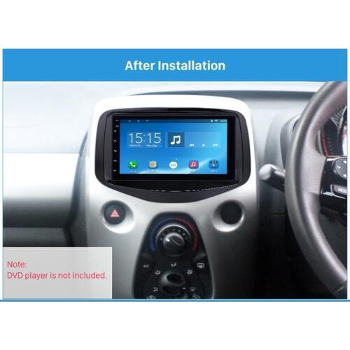 178 x 102mm Double Din Car Radio Stereo DVD Fascia Panel Frame GPS Frame for 2014+ Toyota Aygo,Peugeot 108,Citroen C1 Dash Kit