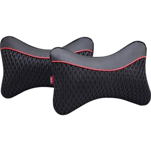 2 Pieces Autos Car Seat Head Neck Pillow Cushion Headrest Seat Accessories