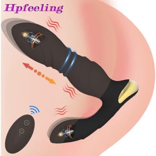 Anal Vibrator Prostate Masturbators Vibrations Erotic Massager for men Anal Butt Plug Dildos Remote Control Sex Toys for Adult