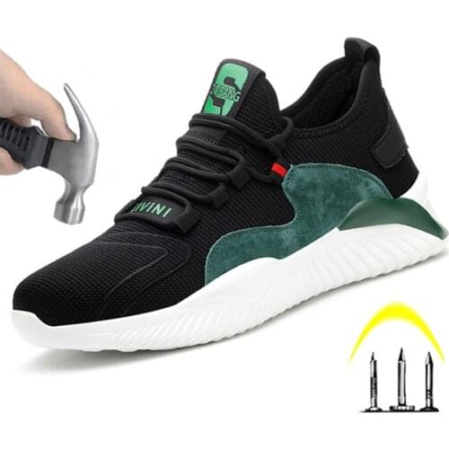 Work Safety Shoes, Anti-Smashing And Anti-Piercing European Standard Steel Toe Structure, Lightweight And Breathable Sports Shoe