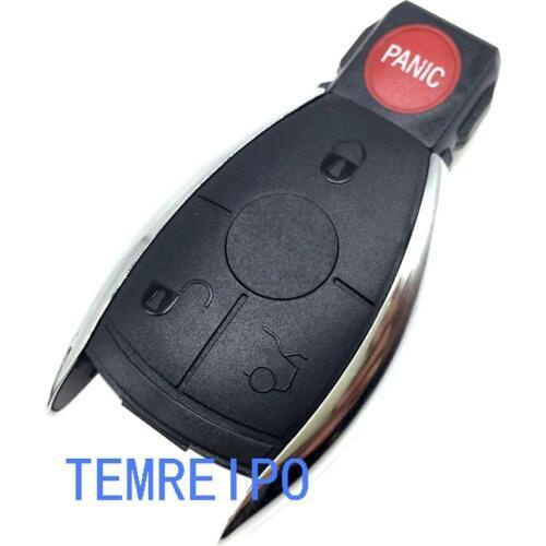 3+1 button remote key case shell cover for Mercedes Benz W203 W210 W211 AMG W204 C E S CLS CLK CLA SLK