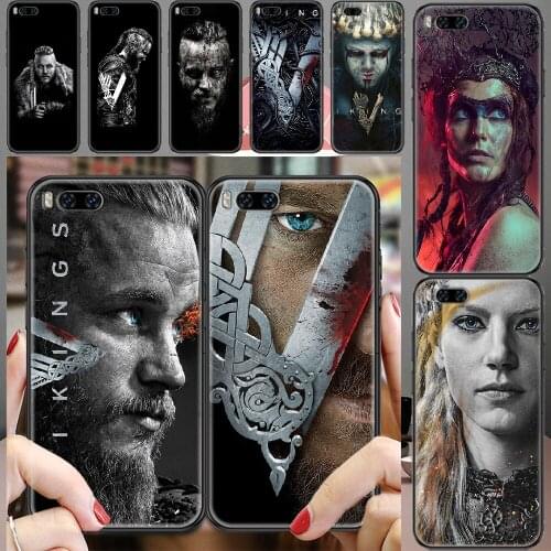 Vikings logo TV Phone case For Xiaomi Mi Max Note 3 A2 A3 8 9 9T 10 Lite Pro Ultra black luxury funda painting cell cover art