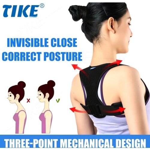 TIKE Back Brace Posture Corrector Adjustable Spine Corrector Back Straightener, Neck Shoulder and Back Pain Relief for Men Women