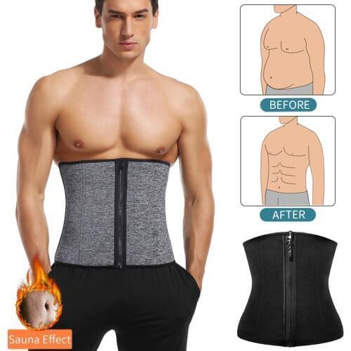 Men Waist Trainer Slimming Body Shaper Modeling Belt Weight Loss Shapewear Belly Shapers Sweat Trimmer Belt Reducing Slim Girdle