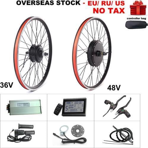 Electric Bike Kit 36V 250/350/500W 48V 1000/1500W MXUS XF07 XF08 XF15F XF15R Hub Motor Wheel Drive eBike Conversion e-Bike Kit