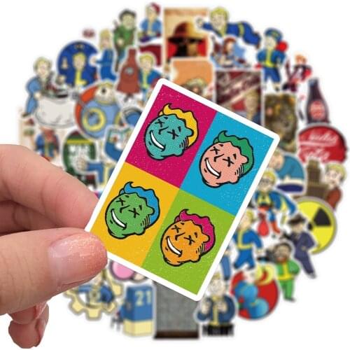 29/50Pcs Funny PipBoy Cartoon Fallout Game Sticker For Luggage Skateboard Laptop Bicycle Guitar Waterproof Graffiti Stickers
