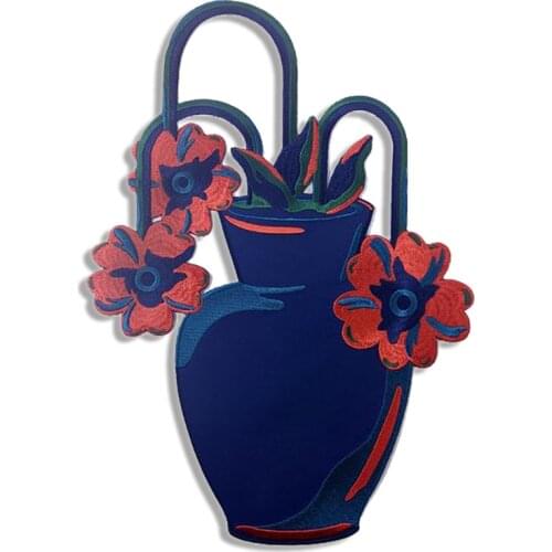 Falling Flowers Iron On Patches Embroidery Sewing Applique Beautiful Flower Patches Iron On Gift Ideas Laser Jackets DIY