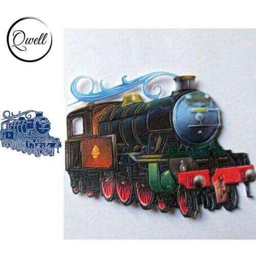QWELL Train Metal Cutting Dies for Scrapbooking and Card Making Paper Embossing Craft New 2019 die cuts