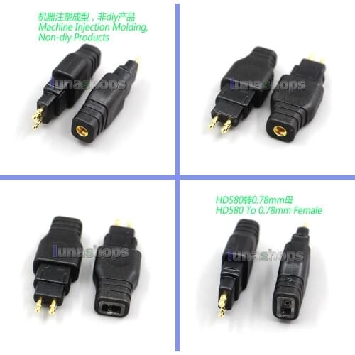LN005586 Headphone Plug For Sennheiser HD580 HD600 HD650 HDxxx HD660S HD58x HD6xx To MMCX / 0.78mm Female Converter Adapter