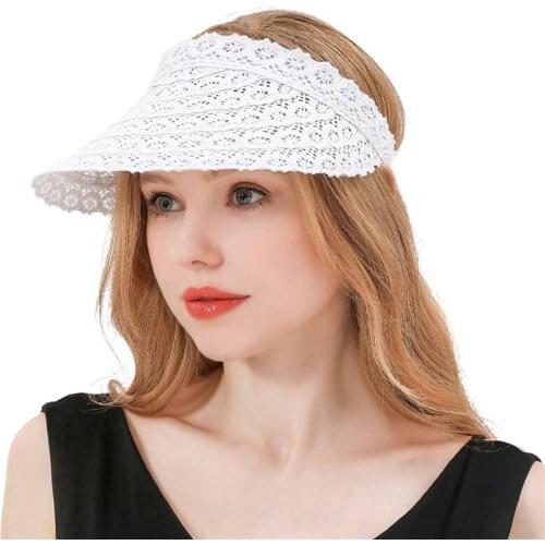 Women Lace Sun Hat Loose Beach Hats Beach Hat Uv Protection Summer Hat Ladies Adjustable Lace Hat 2021 Fashion