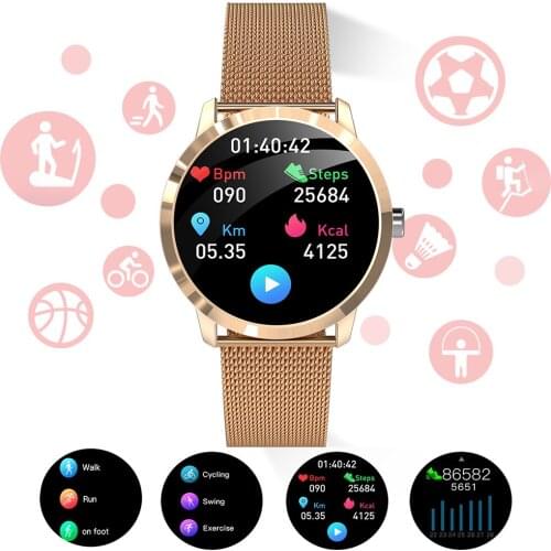 Q8L Smart Watch Heartrate Blood Pressure Test Female Circadian Cycle And One Click Physical Examination Bluetooth Smartwatch