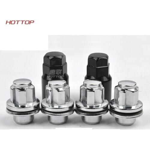 Steel Anti theft Wheel Screw Bolts with Key For Mitsubishi P1.5 Thread Size Chrome