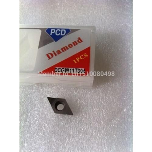 2PCS PCD Inserts DCGW11T304 PCD Suitable For Lathe Tools