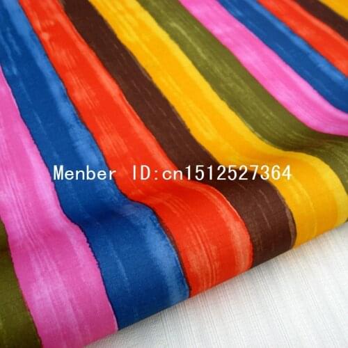 WF140 - 140cmx50cm PVC coated waterproof fabric - Stripe - Rainbow