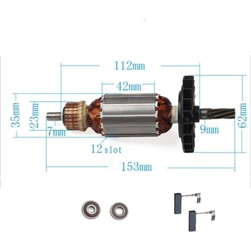 220-240V Armature Rotor for BOSCH 26 GBH2-26 GBH2-26E GBH2-26DE GBH2-26DRE GBH2-26RE GBH2400 GBH2-26DFR GBH2600 GBH 2-26 GBH26