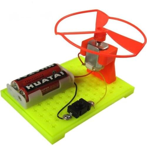 1Pcs Funny Science Physical Experiment Small Invention Education Toys DIY Flying Saucer UFO Model Children Learning Toy