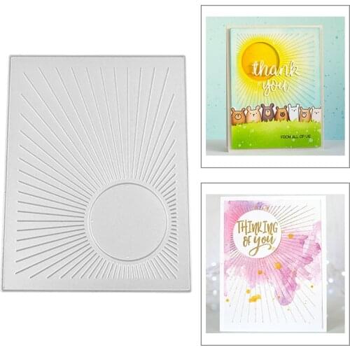 2021 New Rectangle Frame Metal Cutting Dies For DIY Craft Making Sun Background Card and Paper Scrapbooking Album No Clear Stamp