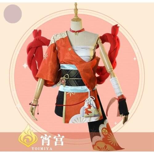 Anime Game Genshin Impact COSPLAY YOIMIYA Clothes, Complete Accessories, Highly Restored Project Game Character Costumes