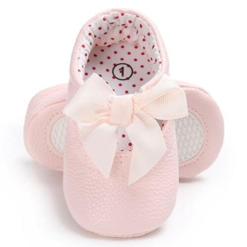 AU STOCK Toddler Baby Girl Shoe Newborn Prewalker Bowknot Non-slip Kid Soft Sole