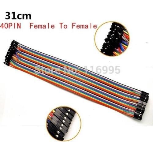 Free shipping Free shipping 3pcs 40PIN Dupont wire / female to female / length 30CM / pitch 2.54mm /a row of 40pin