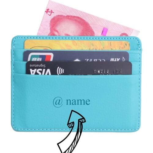TRASSORY Men Women Durable Slim Simple Travel Lichee Leather Bank Business ID Card Wallet Holder Case with Coin Purse