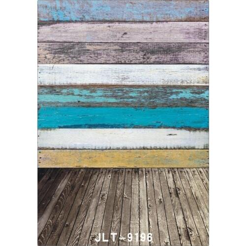 Colored Wooden Plank Backdrop for Photo Studio Wedding Children Baby Vinyl Cloth Computer Printed Backgrounds for photo shooting