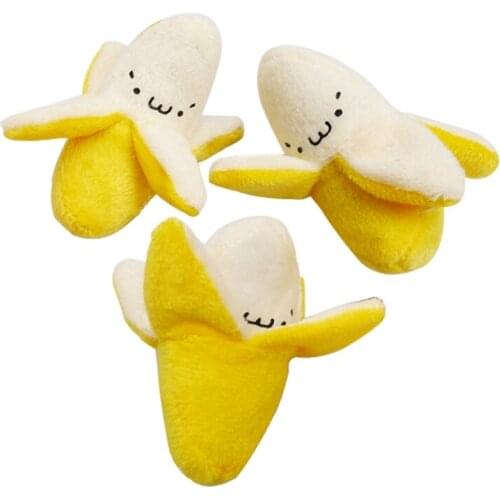 Baby Toys Cute Small String Keychain Plush Doll Toys Little Yellow Fruit Banana Plush Stuffed Toy Hanging Decoration