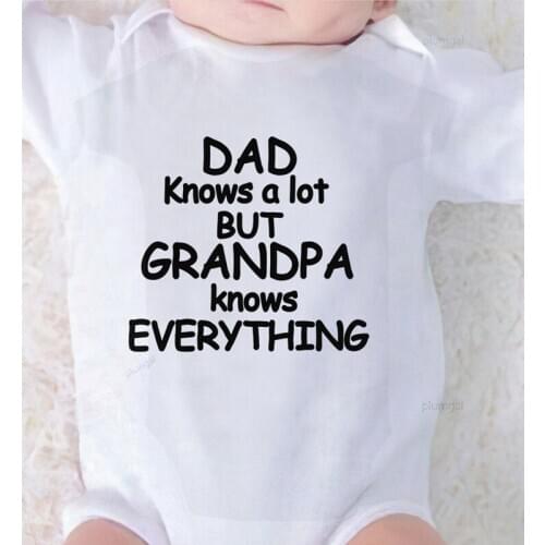 Romper for Toddler Kids Summer Costume Winter Baby Boy Clothes Printing Dad Grandpa Infant Outfits Autumn Jumpsuits Cotton