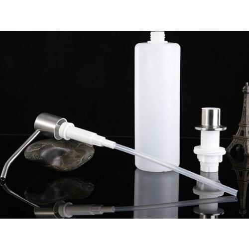 K1KA 10.14 OZ/300ml Soap Dispenser 304 Stainless Steel Pump Head Kitchen Sink Soap Dispenser Silver Black Detergent