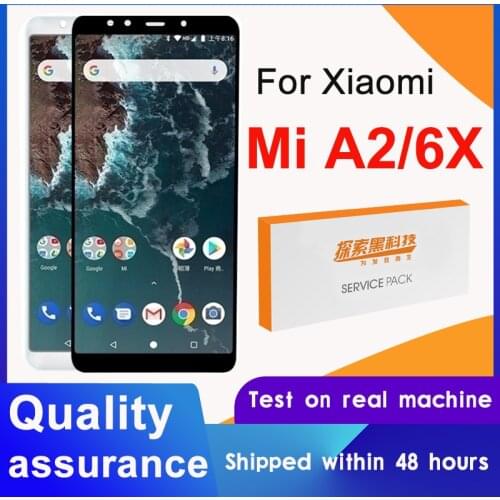 100% Tested 5.99'' Display Replacement For Xiaomi Mi A2 MiA2 LCD Touch Screen Digitizer Assembly For MI 6X LCD Repair parts