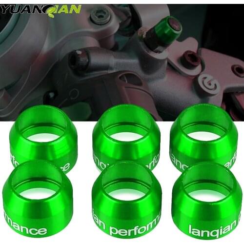 For Kawasaki ZX6R Ninja 636 ZX10R ZX-14R Ninja 650 Ninja400 Ninja250 Ninja300 Motorcycle Universal Billet Bleed Valve Cover Kit