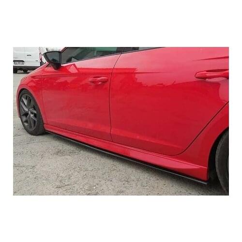 FOR Seat Leon Sill Six Lipi piano black bumper insert car