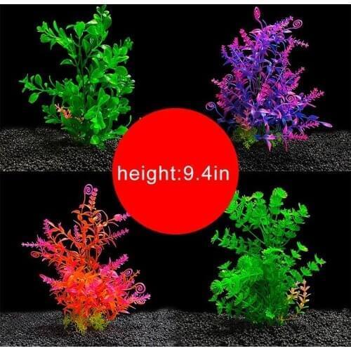 9.45'' Artificial Underwater Plant Decorative Aquarium Grass for Home Decor Fish Tank Ornament Decor Simulation Underwater Plant