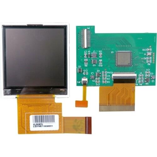 J0PB GBC IPS High Brightness LCD Screen for Game Boy Color Console,Replacement Backlight LCD Screen Adapter Plate Kit
