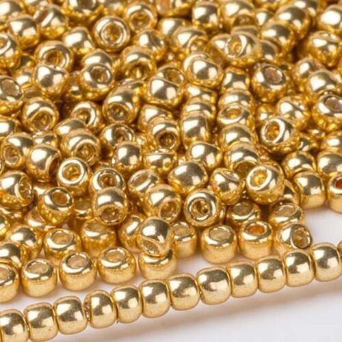 Taidian Round Japanese Metallic Glass Beads For Beading Crochet Jewelry Making 2.0MM 11/0 3grams/lot about 300pcs