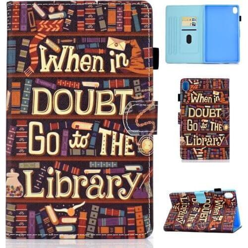 M6 Case For HuaWei Mediapad M6 8.4 inch VRD-AL09 VRD-W09 2019 Smart Cover Funda Tablet Cartoon Painted Flip Stand Shell Capa