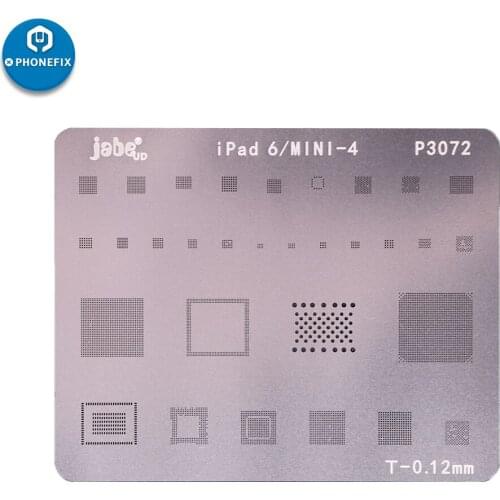 Multi-Purpose 0.12mm thickness ipad BGA Reballing Stencils template kits for iPad 23456 mini 1234 ipad pro Motherboard BGA chip