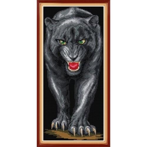 Counted Cross Stitch Kits 11ct 14ct DIY Handwork Cross Stitch Patterns Panther Printed Canvas DMC Embroidery kit Needlework Sets