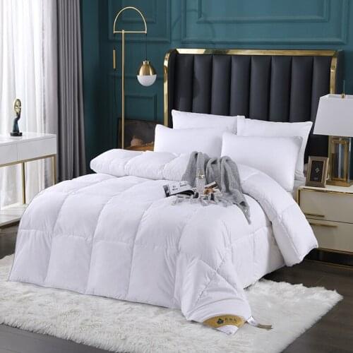 Down Proof Fabric 95% White Goose Down Filler Duvet Quilt Comforter Bedding Winter Luxury Blankets Single Double Queen Size