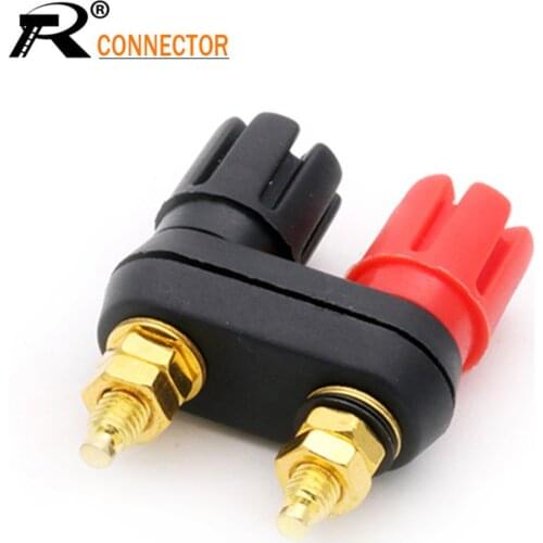 Speaker banana plug BINDING POST terminal connector banana socket Dual Female Banana Plug for Speaker Amplifier 1pc